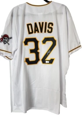 Henry Davis Autographed Majestic Licensed Pittsburgh Pirates Jersey Beckett 2xl - Image 1 of 4