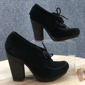 Nine West Boots Womens 5M Vintage America Collection Snowdrift Heels Black Suede - Picture 1 of 10