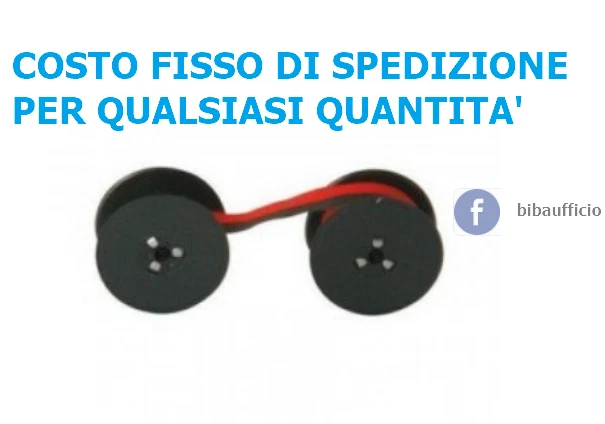 Nastro compatibile Olivetti 80406 GR24 nero-rosso per logos 654,662,682,692,912