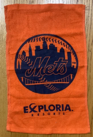 New York NY Mets 2018 Orange Rally Towel Exploria Resorts Promo 18x10 Inches New Cover
