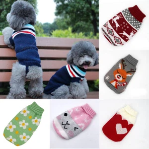 Pet Sweater Autumn and Winter Cat Dog Clothes Knitwear Sweater Cat Dog Sweater - Picture 1 of 43
