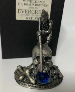 Figura Calavera Cristal Peltre Leyendas Místicas Enanos Descubrimiento Evergreen Studio (B1) - Imagen 1 de 4