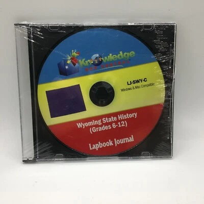 Wyoming State History Lapbook Journal Cyndi Kinney (2012, CD-ROM) Free Ship New - Image 1 of 4