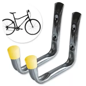 2 EXTRA LARGE BIKE STORAGE HOOKS Hang Ceiling Wall Mounted Hanger Holder Bracket - Picture 1 of 3