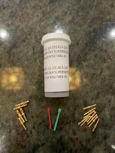 Lot of Nine 10-251415-205, Five 10-251415-165 Amphenol 77820 Connectors Pins NEW - Picture 1 of 7
