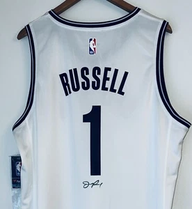 D'Angelo Russell Brooklyn Nets Signed Fanatics Autographed NBA Jersey (BAS COA) - Picture 1 of 10