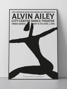Alvin, 1974, Tanztheater Poster, Alvin Ailey, NY, Mid Century, Contemporary - Bild 1 von 4
