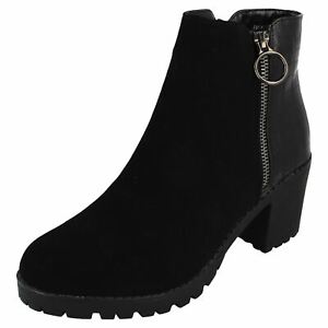 Ladies Spot On Ankle Boots