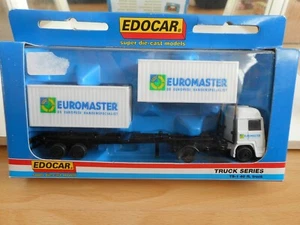 Edocar Truck + Trailer "Euromaster" in White in Box - Picture 1 of 1