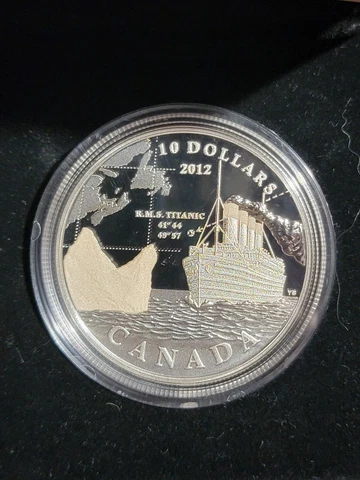 2012 Canada Proof $10 Silver Titanic Coin Cover