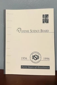 Defense Science Board DSB 40th Anniversary 40 Years 1956 1996 Member DoD Clinton - Imagen 1 de 12