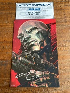 G.I. JOE 289 JOHN GIANG SIGNED COA DESTRO EXCLUSIVE VIRGIN VARIANT GI ARAH RARE! - Picture 1 of 2