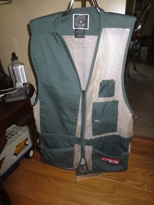 Vintage 10x Shooting Vest Men's Large Mesh Adjustable Waist Duck Hunting Green - Image 1 of 4