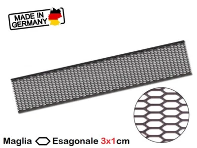 Griglia Paraurti UNIVERSALE in Plastica Maglia Esagonale 3x1cm Pannello 150x30cm