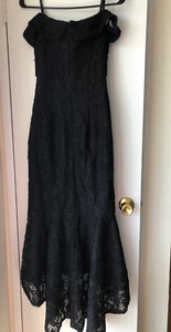 209 $ Xscape Damen schwarz bestickt langes Kleid schwarz 4 - Bild 1 von 6