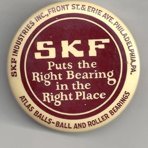 Vintage Zelluloid SKF Kugellager Rollerball Spiel Phila. PA Reklame. Premium - Bild 1 von 4