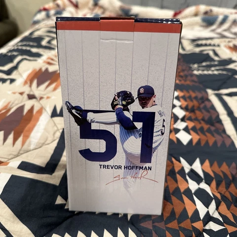 Trevor Hoffman San Diego Padres Hall of Fame Bobblehead 2018 w/Box Fan Giveaway Cover