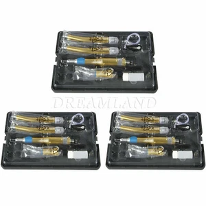 3 KITS NSK Fit pieza de mano de alta baja velocidad motor de aire contra ángulo 4 agujeros color dorado - Imagen 1 de 7