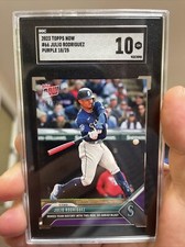 2023 Topps Now #66 Julio Rodriguez Purple Parallel Card #d /25 SGC 10