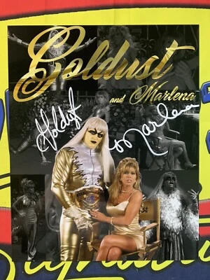Фотография GOLDUST & MARLENA с двойным автографом на заказ редактирование карьеры 8x10 - Изображение 1 из 4