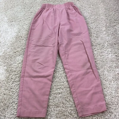 barco uniforms womens size small scrub pants tapered leg pink elastic waist - Image 1 of 4
