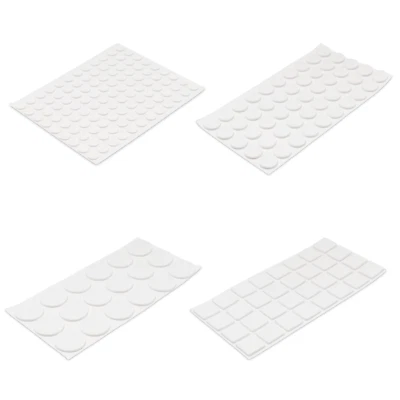 Möbelgleiter/Filzgleiter 10-60 mm Durchmesser selbstklebend rund Filz Weiß - Bild 1 von 4