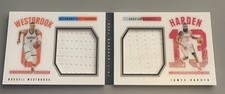 2015-16 Panini Preferred Russell Westbrook James Harden Booklet Dual Patch /199