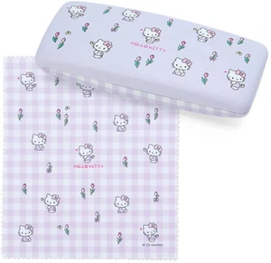 Custodia rigida per occhiali da sole Sanrio Hello Kitty con salvietta GIAPPONE - Foto 1 di 3