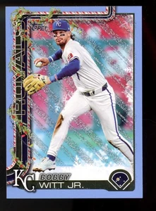 2025 Topps Holiday  Bobby Witt Jr Light Blue & White Glitter #H 100 Royals - Picture 1 of 1