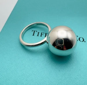 Anillo Tiffany & Co. Hardwear Ball 15,75 mm plata de ley talla 6 - Imagen 1 de 13