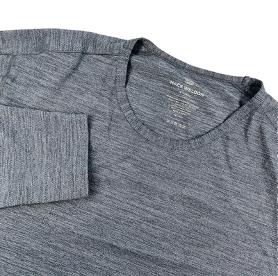 Camiseta Mack Weldon Hombre XL Rendimiento Mezcla Poliéster LS Gris Cuello Redondo Foto 1 de 4
