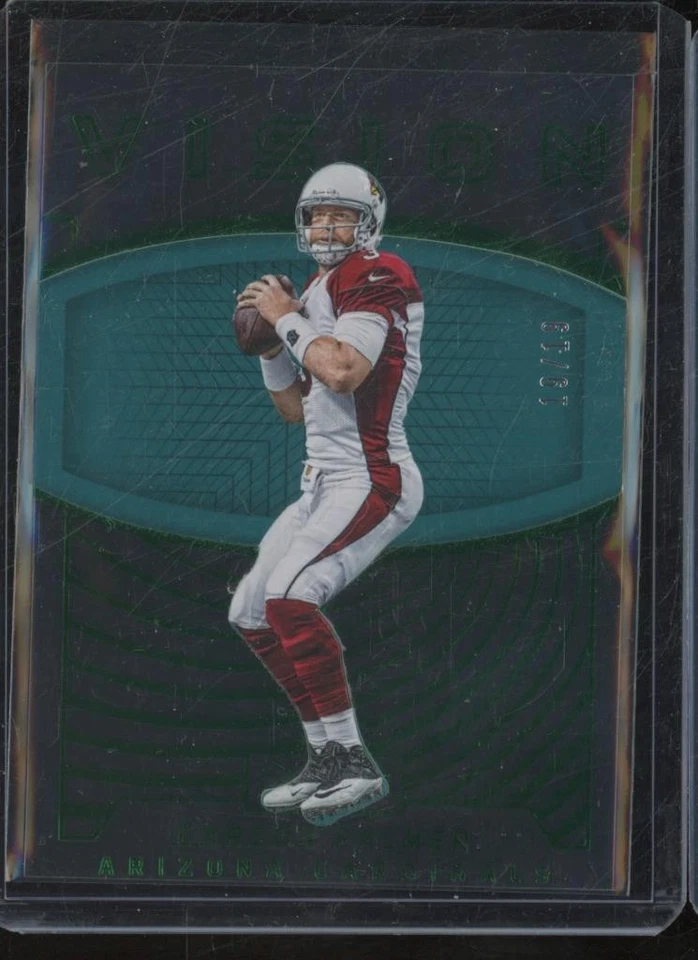 2016 Panini Clear Vision CARSON PALMER #10 Emerald Parallel /19 JA836 - Image 1 of 2