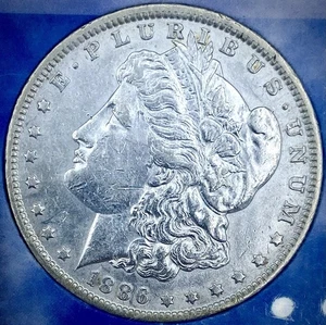 Dólar de plata Morgan 1886-O fecha semi clave - Imagen 1 de 4