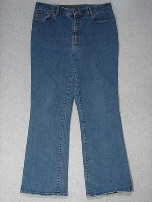 RJ09436 * RALPH LAUREN * * BOOT CUT 女式牛仔裤 12 码;漂亮的牛仔裤! — 第 1/4 张图片