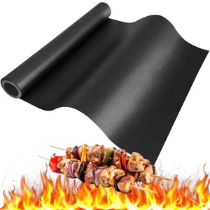 BBQ Grill Mat Roll Cut to Size Grill Mats for Outdoor Grill Non-Stick Grill - Picture 1 of 6