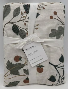 Pottery Barn Autumn Botanical Percal TWIN / Twin XL Bettbezug ~ Mehrfarbig - Bild 1 von 2