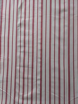 Pottery Barn красная полосатая тикающая ткань хлопок холст 6+ ярдов непрерывная  - Изображение 1 из 4