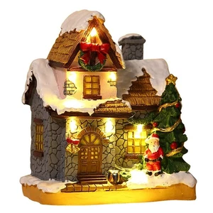 Árbol de Navidad con pilas regalos casa de Papá Noel W7Q37795 - Imagen 1 de 6