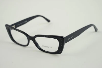 ¡Nuevo! Gafas JC 3018B 5016 Jimmy Choo pulidas cristales azules oscuros 53-17-145 Foto 1 de 4