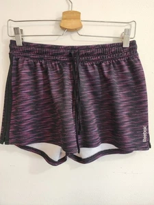 Reebok Women’s Small Black Pink Athletic Shorts Casual Activewear Polyester - Picture 1 of 7
