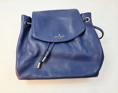 KATE SPADE Mulberry Street Small Breezy Blue Pebbled Leather Backpack WKRU3939 - Image 1 of 4