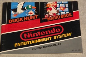 SUPER MARIO BROS DUCK HUNT NOTICE SEUL MANUAL ONLY NINTENDO NES USA