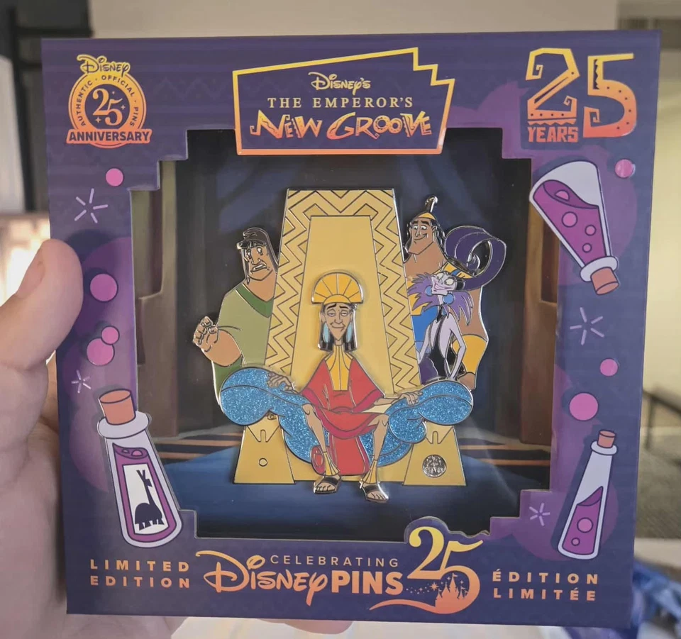 Mini prendedor jumbo 25 aniversario Disney The Emperor’s New Groove Foto 1 de 1