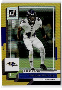 2022 Donruss Marlon Humphrey #194 Premium Press Proof Baltimore Ravens - Picture 1 of 2