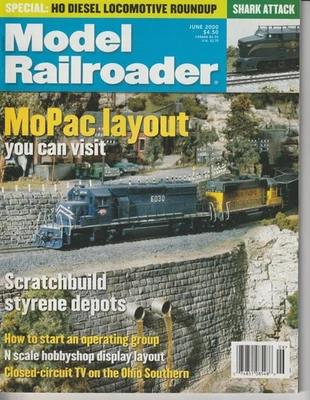 MODEL RAILROADER  JUNE 2000 Magazine - BACK ISSUE - Image 1 of 4