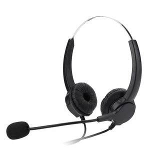 Crystal RJ9 Call Center Headset Noise Cancelling Call Center Headphones With Com - Picture 1 of 7
