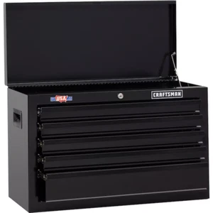 New Craftsman 1000 Series 5-Drawer Steel Tool Chest Storage Toolbox Stack Black. - Picture 1 of 11
