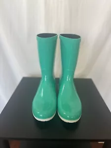 UGG Sienna Regen Lammfell Fußbett Stiefel Schuhe Damengröße 7 hergestellt in den USA türkis - Bild 1 von 9