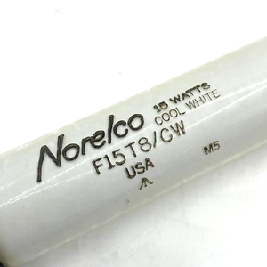 NORELCO #F15T8/CW FLUORESCENT LAMP, 15 WATTS, 17" LENGTH, COOL WHITE, - Picture 1 of 5
