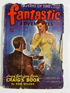 FANTASTIC ADVENTURES July 1943 Golden Age Pulp Science Fiction “Craig's Book" - Imagen 1 de 10